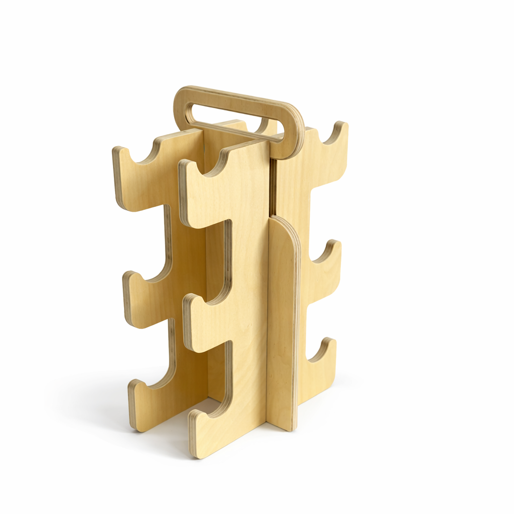 Wooden dumbbell rack