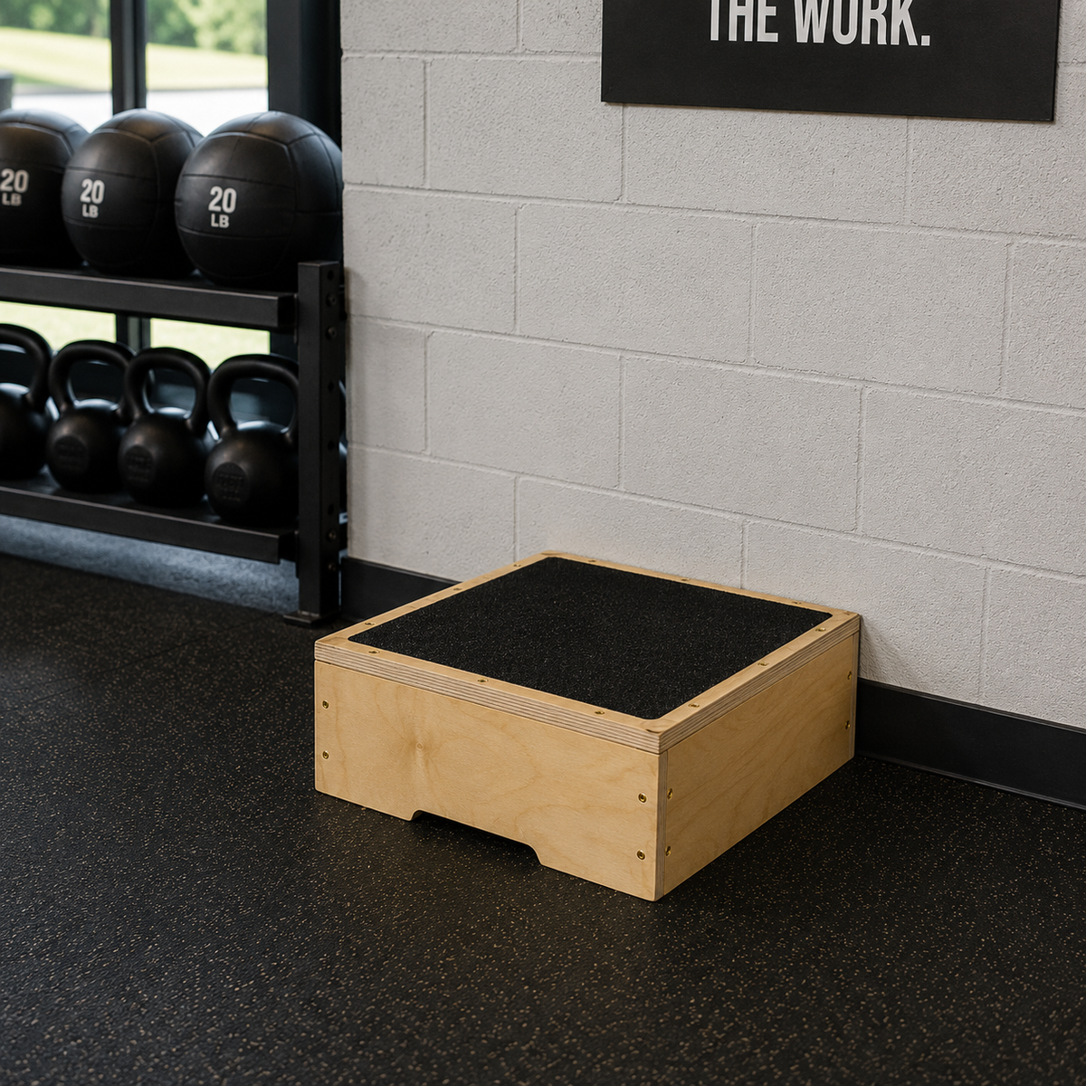 Box against wall