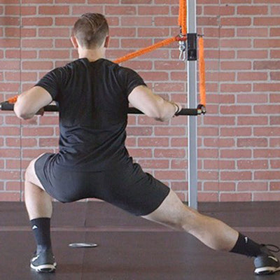 Alternating Side Lunge With Row