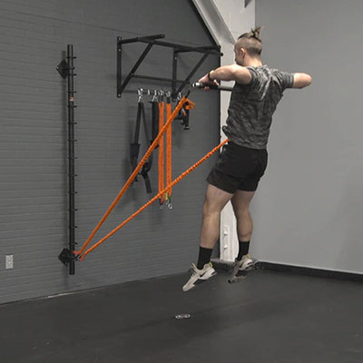 Squat Jump Row