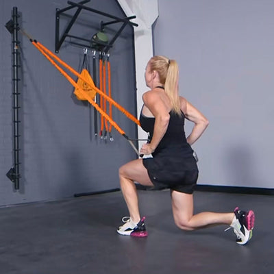 Jumping Lunge Row