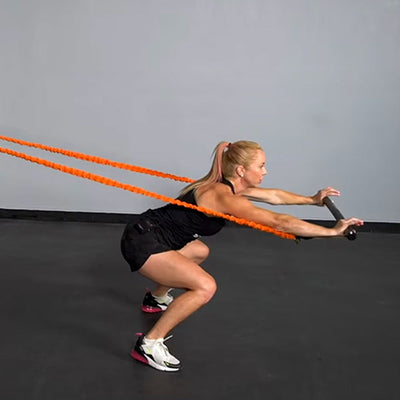 Squat Jump Chest Press