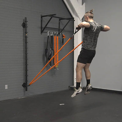 Squat Jump Row