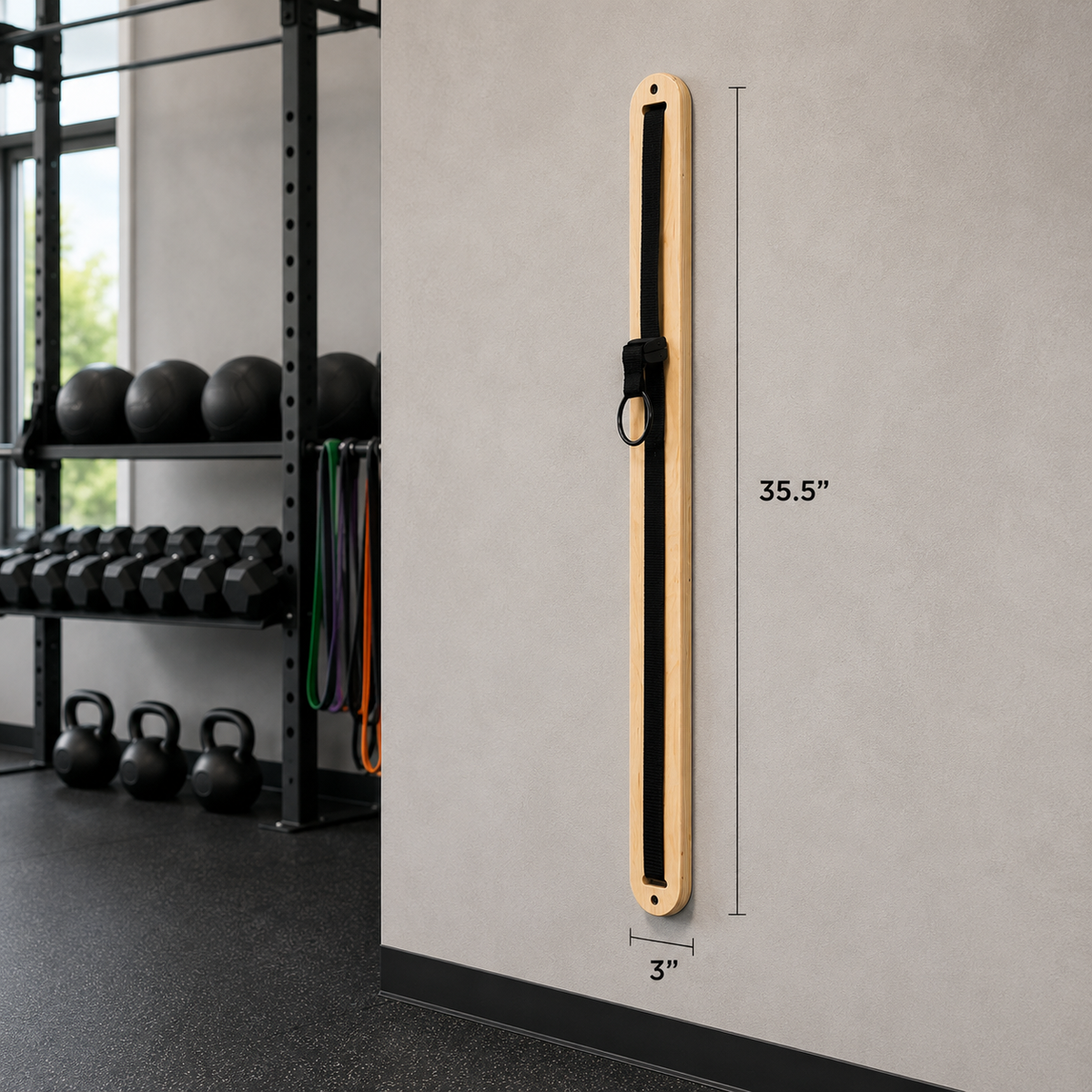 Wood sliding spine in facility