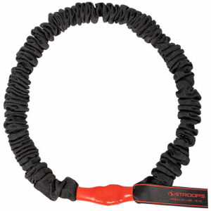 Stroops black loop with white background