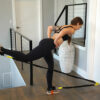 Stroops trainer Melissa doing Leg extensions
