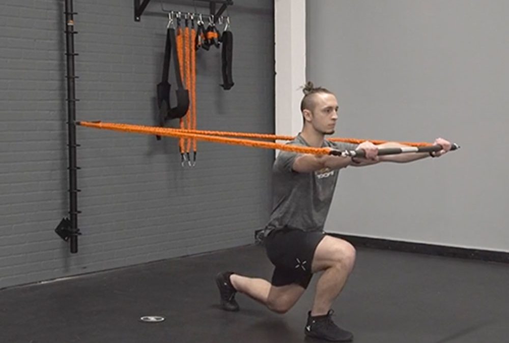 Alternating Lunge Press for Fit Stik Pro