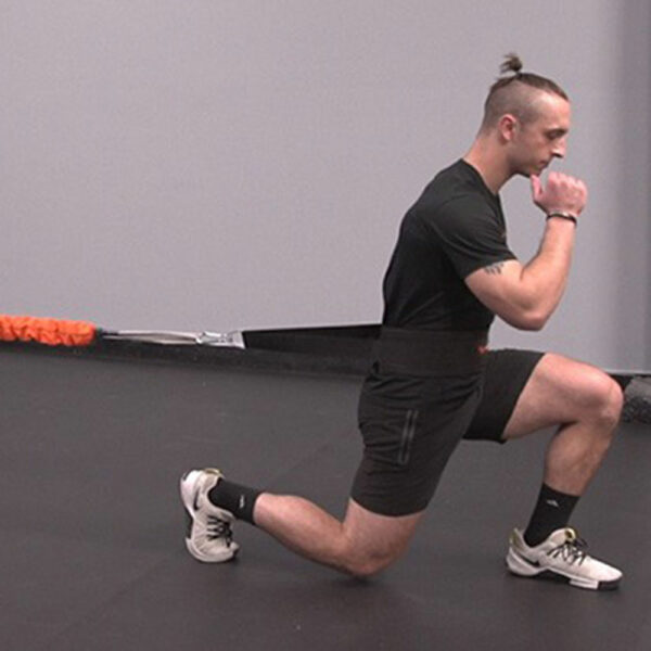 Stroops trainer Caysem doing Son of the Beast forward lunge