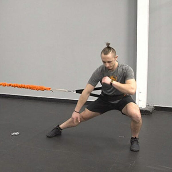 Stroops trainer Caysem doing Son of the Beast side lunge