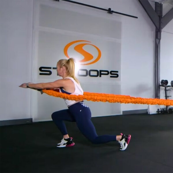 Stroops trainer Danielle doing Son of the Beast lunge press