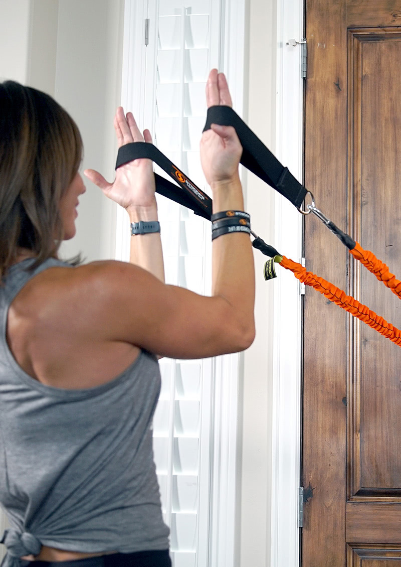 stroops coach aly purdy training arms with pilates cotton loops