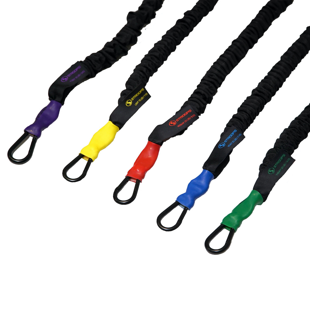 resistance bands in different colors