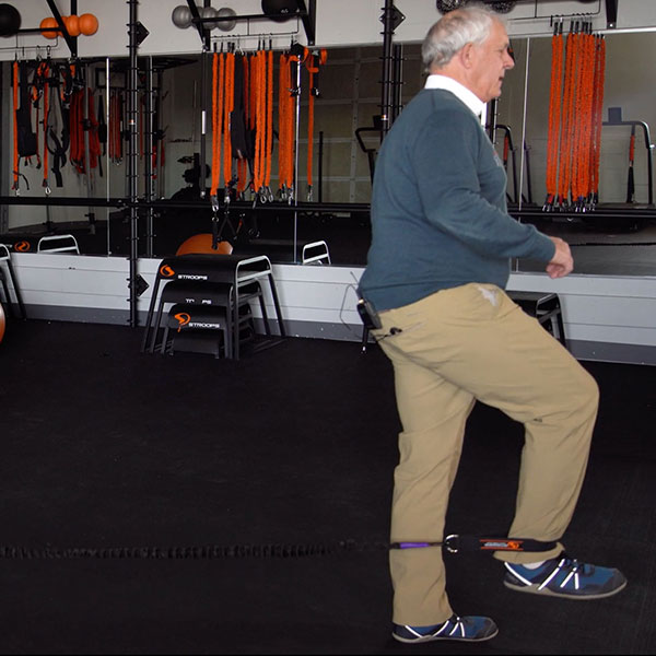 Keith Glasser doing Stroops Natural Movement Kit hip flexion